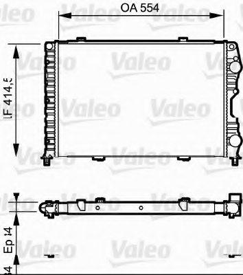 VALEO 732546 Radiator, engine cooling